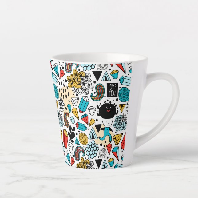 Tasse Latte Crazy head (Droite)