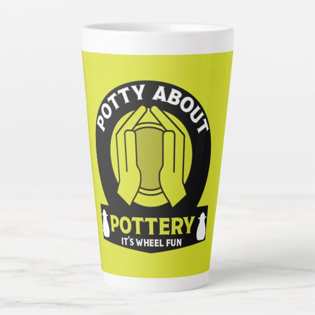 Tasse Latte Créateur de poteries en céramique (Devant)