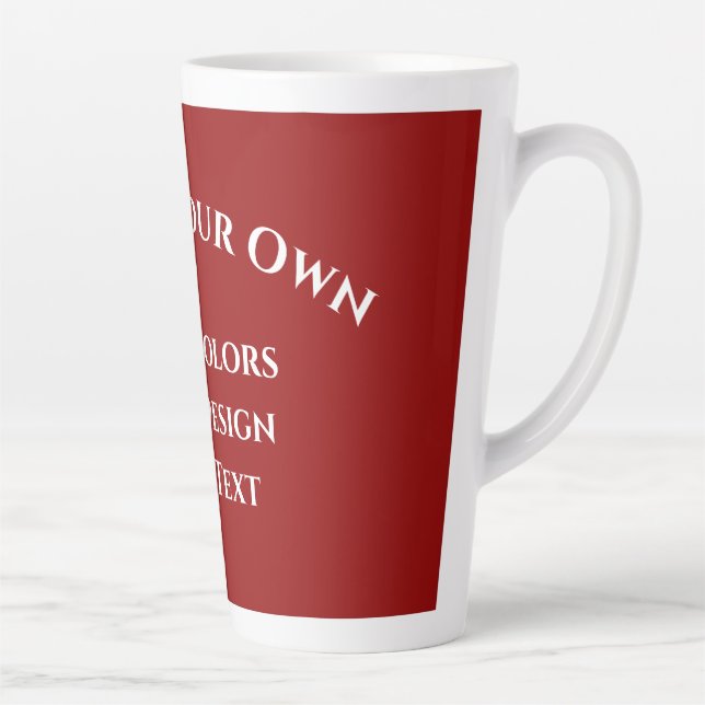 Tasse Latte Créez votre propre (Droite)