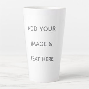 Tasse Latte Créez votre propre blanc 