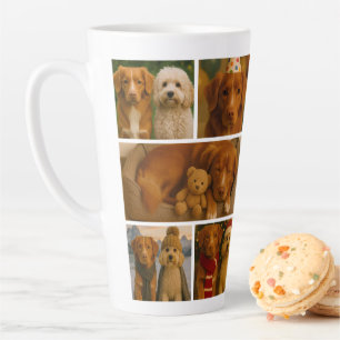 Tasse Latte Créez votre propre collage de 10 photos personnali