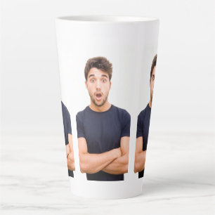 Tasse Latte Créez votre propre image personnalisée avec 3 phot