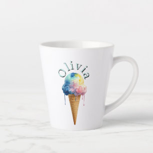 Tasse Latte Crème Glacée