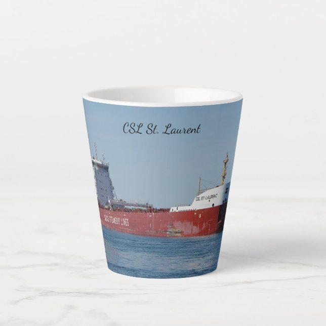 Tasse Latte CSL St. Laurent en latte (Devant)