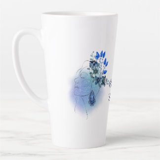 Tasse Latte Customisé, mars, Aquamarine Serenity