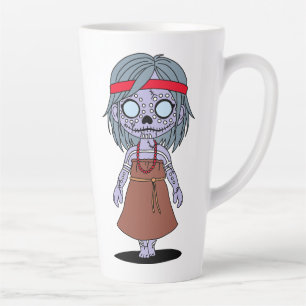 Tasse Latte Cute Autochtone Australien Zombie