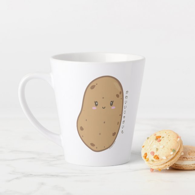 Tasse Latte Cute Kawaii Pomme de terre japonais (En situation)
