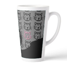 Cute Kitty (noir, gris et rose)