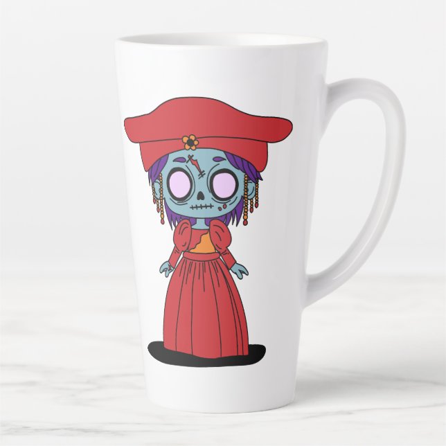 Tasse Latte Cute Namibien Zombie (Droite)