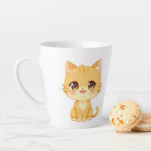 Tasse Latte Cute Orange Kitten