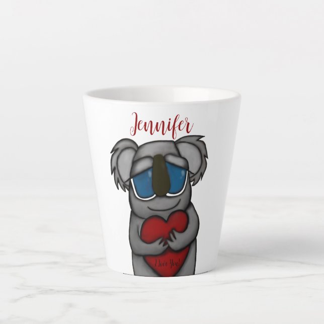 Tasse Latte Cute Ours Koala (Devant)