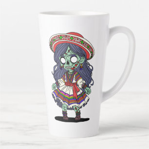 Tasse Latte Cute Zombie péruvien
