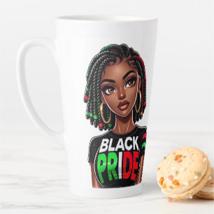 Tasse Latte Dame de Black Pride