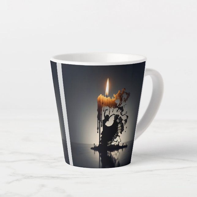 Tasse Latte Danseuse de flamenco (Angle droit)