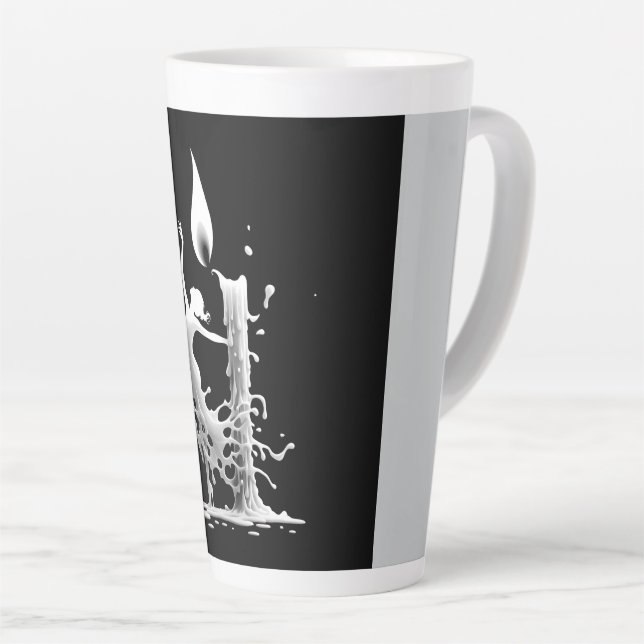 Tasse Latte Danseuse de flamenco (Angle droit)