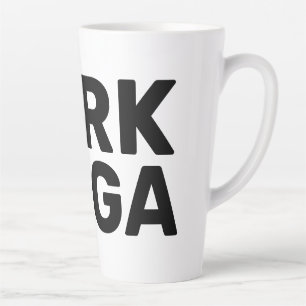 Tasse Latte Dark Maga Funny Halloween Trump Elon 2024