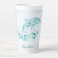 Dauphin turquoise tlatte personnalisée