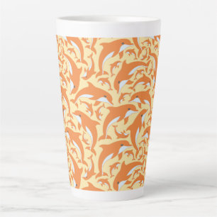 Tasse Latte Dauphins mignons