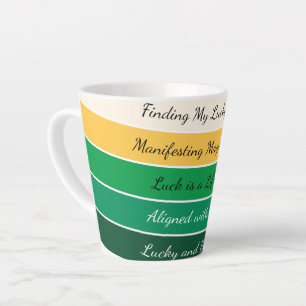 Tasse Latte Dégradé Moderne de la Saint-Patrick