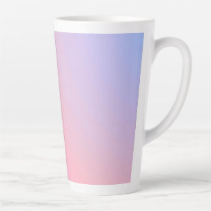 Tasse Latte Dégradé pastel de barbe à papa rêveur