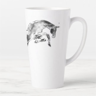Tasse Latte Demain avec Jumping cheval
