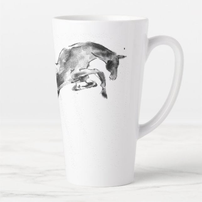Tasse Latte Demain avec Jumping cheval (Droite)