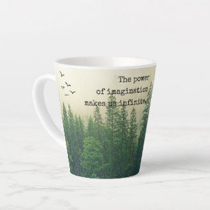 Tasse Latte Des mots inspirés et motivationnels de John Muir 