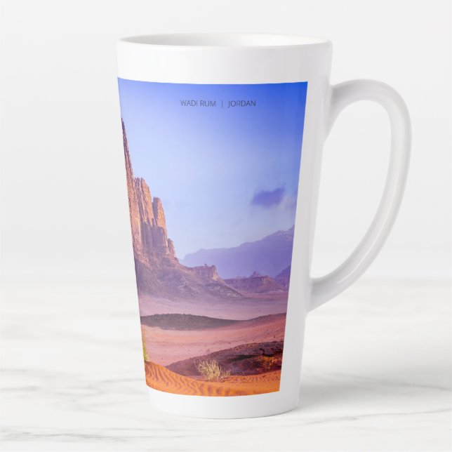 Tasse Latte Désert du Wadi Rum en Jordanie, Vacances (Droite)