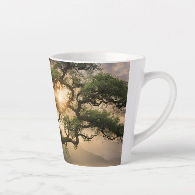 Tasse Latte Design de la nature (Droite)