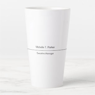 Tasse Latte Design épuré élégant professionnel moderne