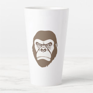 Tasse Latte Dessin de dessin de Gorilla