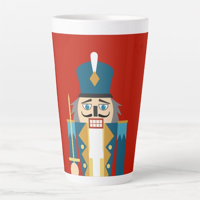 Tasse Latte Dessous de verre de noisette classique de Noël (Devant)
