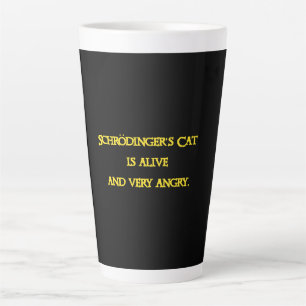 Tasse Latte Dilemme Quantique Drôle - Le Chat de Schrödinger e