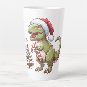 Tasse Latte Dinosaure sucre de canne de Noël mignon