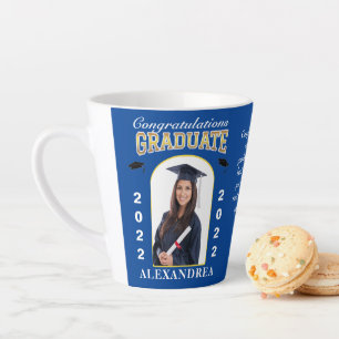 Tasse Latte Diplômé photo personnalisée 