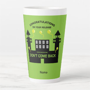 Tasse Latte Don De Libération De La Prison Hors Prison