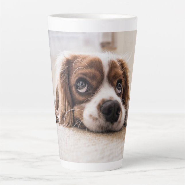Tasse Latte Don photo de chat de chien (Devant)