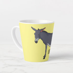 Tasse Latte Donkey cartoon