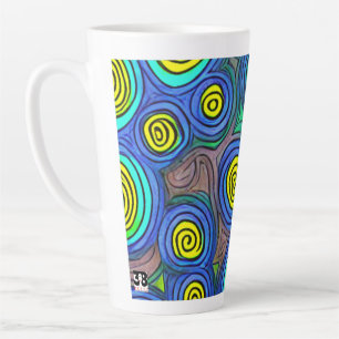 Tasse Latte Doodle Art