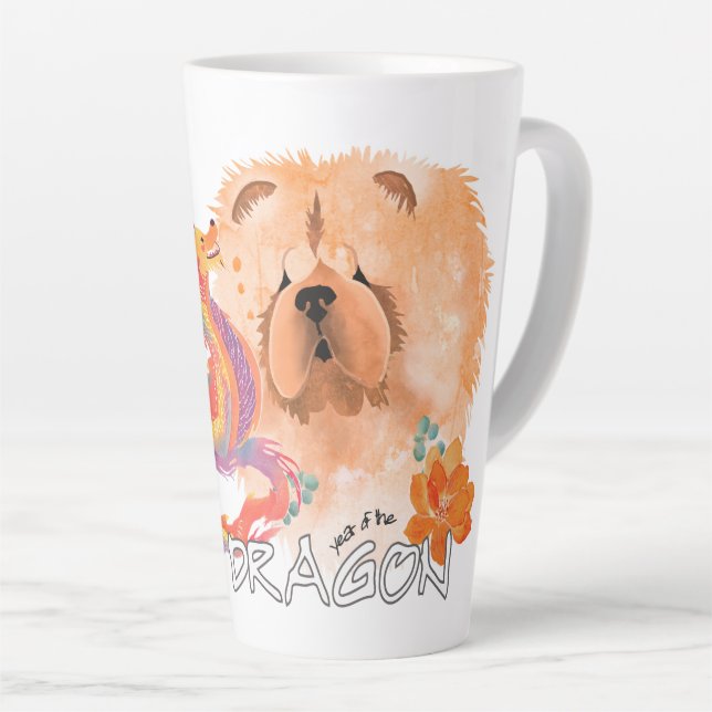 Tasse Latte DRAGON-TALEZ CHOW Année du dragon (Angle droit)