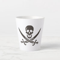 Drapeau de crâne obsidien Drapeau de pirate Calico