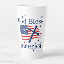 Drapeau de Dieu béni America USA