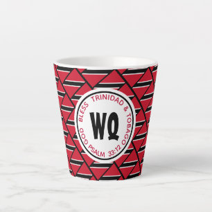 TASSE LATTE DRAPEAU DE TRINIDAD TOBAGO