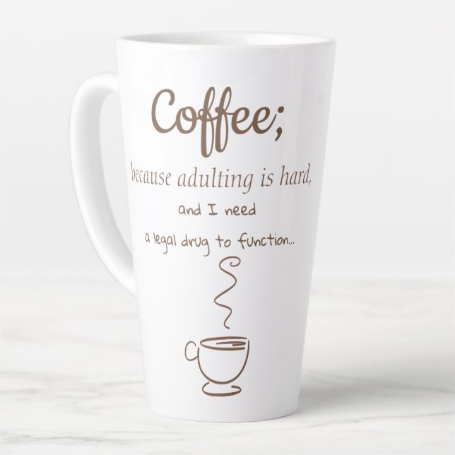 Tasse Latte Drogue légale (Angle gauche)