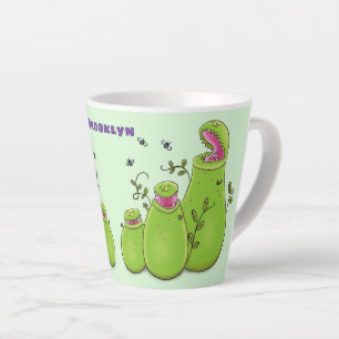Tasse Latte Drôle carnivore carnivore carnivore plante dessin 