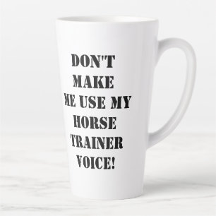 Tasse Latte Drôle cheval équestre dresseur nom de la personn