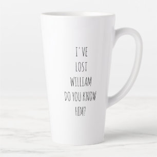 Tasse Latte Drôle Comic Livre Personnalisé Perdu