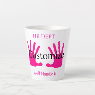 Tasse Latte Drôle de département RH humour Thunder_Cove