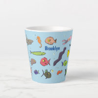 Drôle des créatures marines dessin motif