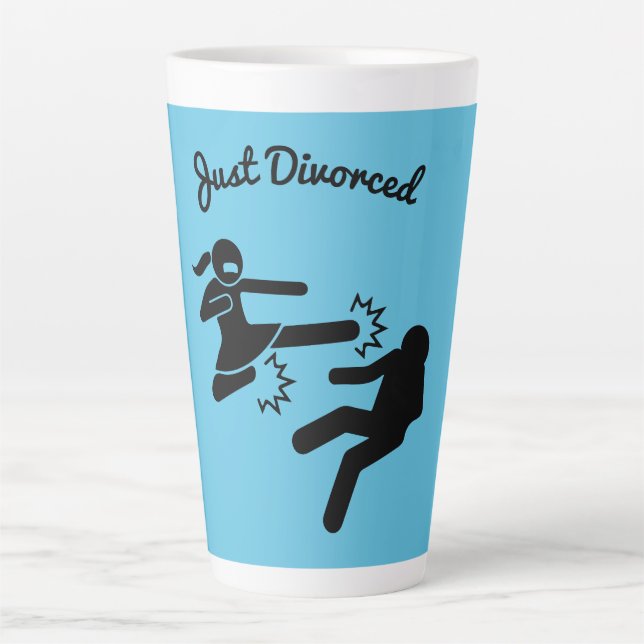Tasse Latte Drôle Divorce Sympathy Dons (Devant)